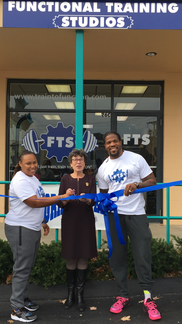 Tia Murray, Ellen Scalettar and Braxton Darden at the grand opening